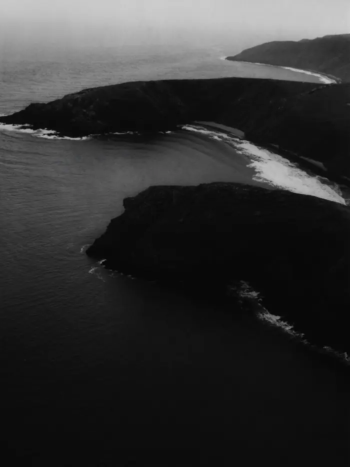 Dark sea cliffs on the south coast of Ireland